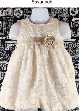 Savannah Bubble Hem Sleeveless Dress Size 2T